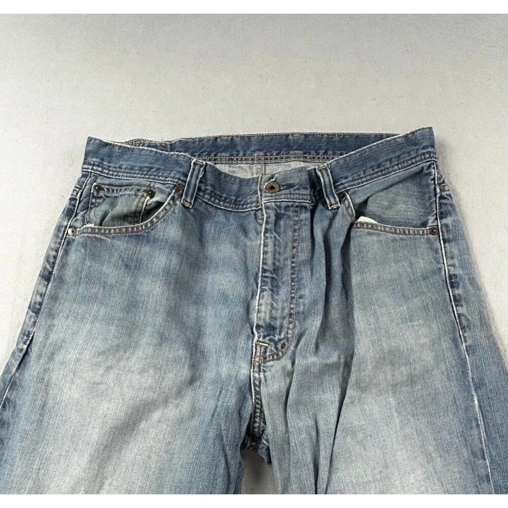 RL Polo Jean Co Ralph Lauren Jeans Mens Brixton Loose Straight Blue Denim